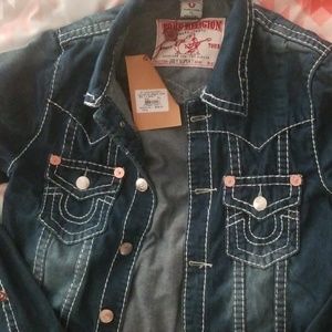 Men's XL True Religion never worn jean jacket
